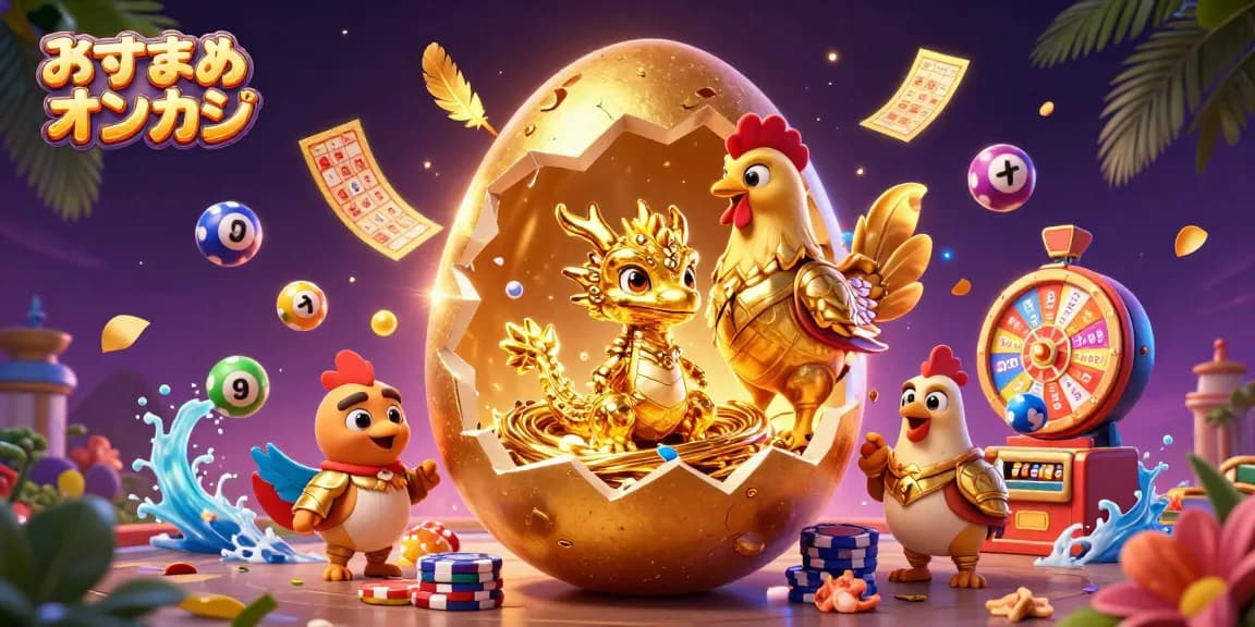 オンラインカジノのおすすめオンカジを体験する、金のドラゴンとポーカーチップのシーン。