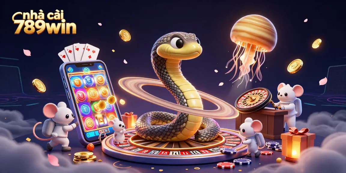 Bet on slots and jackpots at nhà cái 789win with exciting cosmic elements and animations.