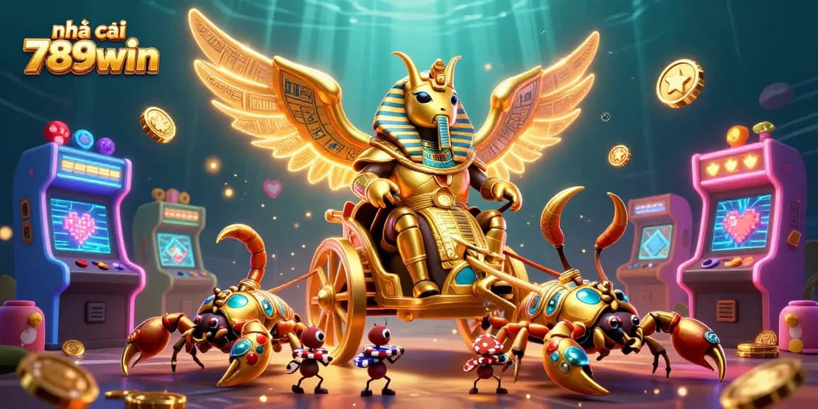 Experience vibrant gameplay at nhà cái 789win with stunning casino-themed illustrations and lively characters.