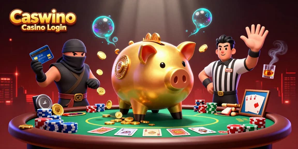 Join the exciting gameplay at Caswino Casino Login with a vibrant poker showdown scene.