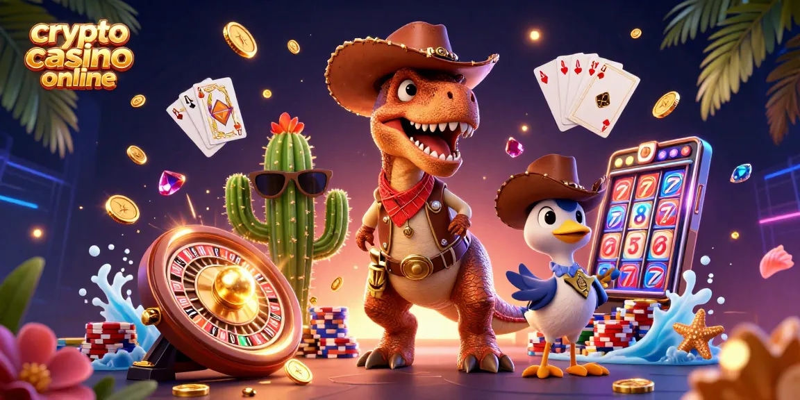 Gioca nei migliori crypto casino online: spiccano simboli e monete tra T-Rex e divertimento!