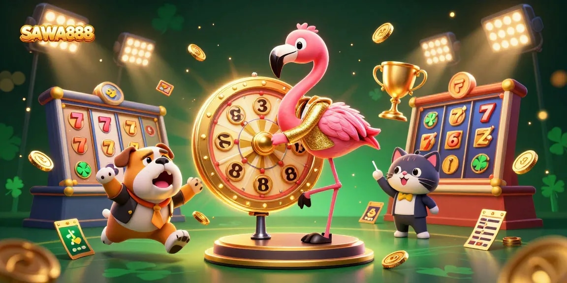 SAWA888 offers thrilling slot games with exciting prizes and dynamic gameplay in a vibrant casino setting.