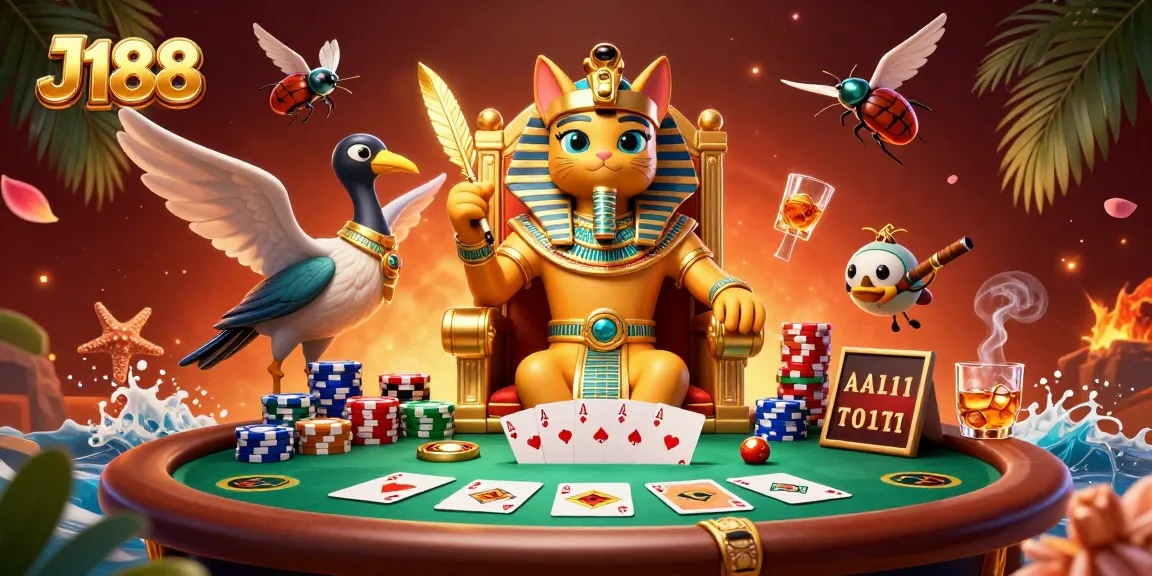 J188 offers thrilling poker games with vibrant casino atmosphere and captivating visuals.