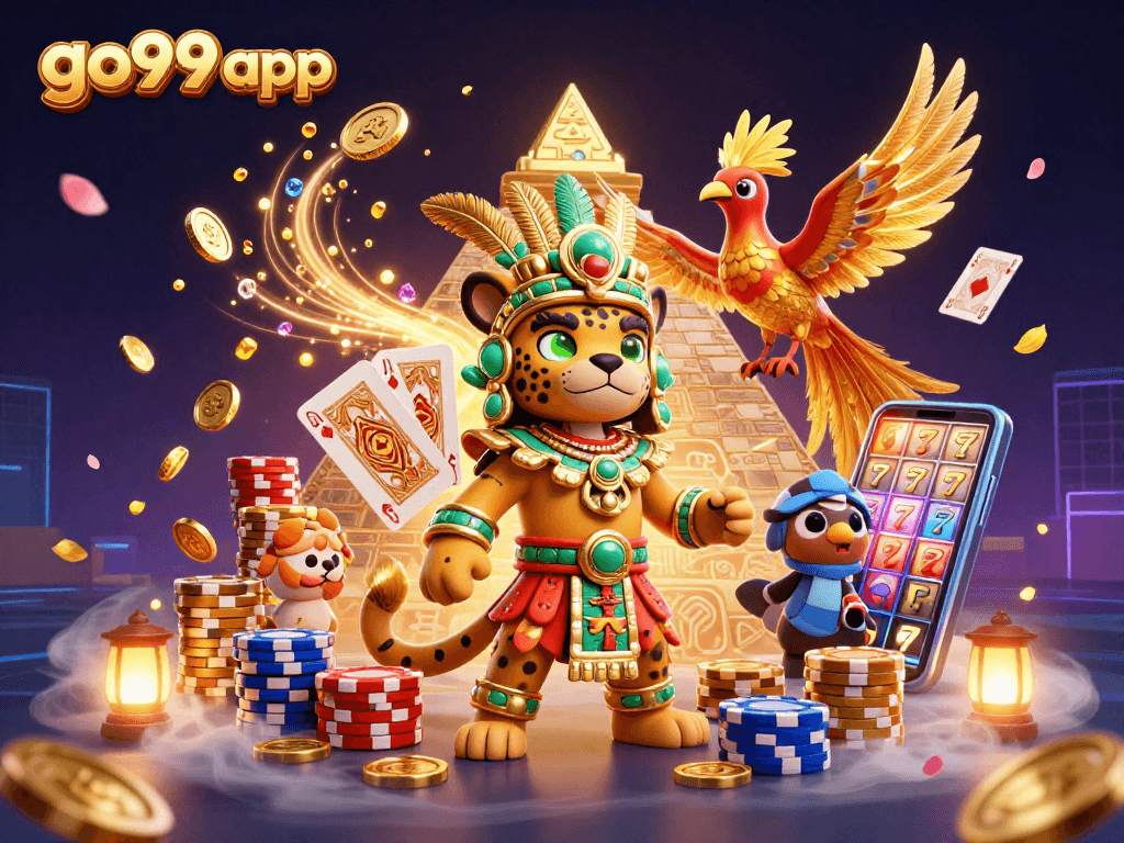 Engage in the go99 app experience, with vibrant casino visuals and dynamic gaming elements.