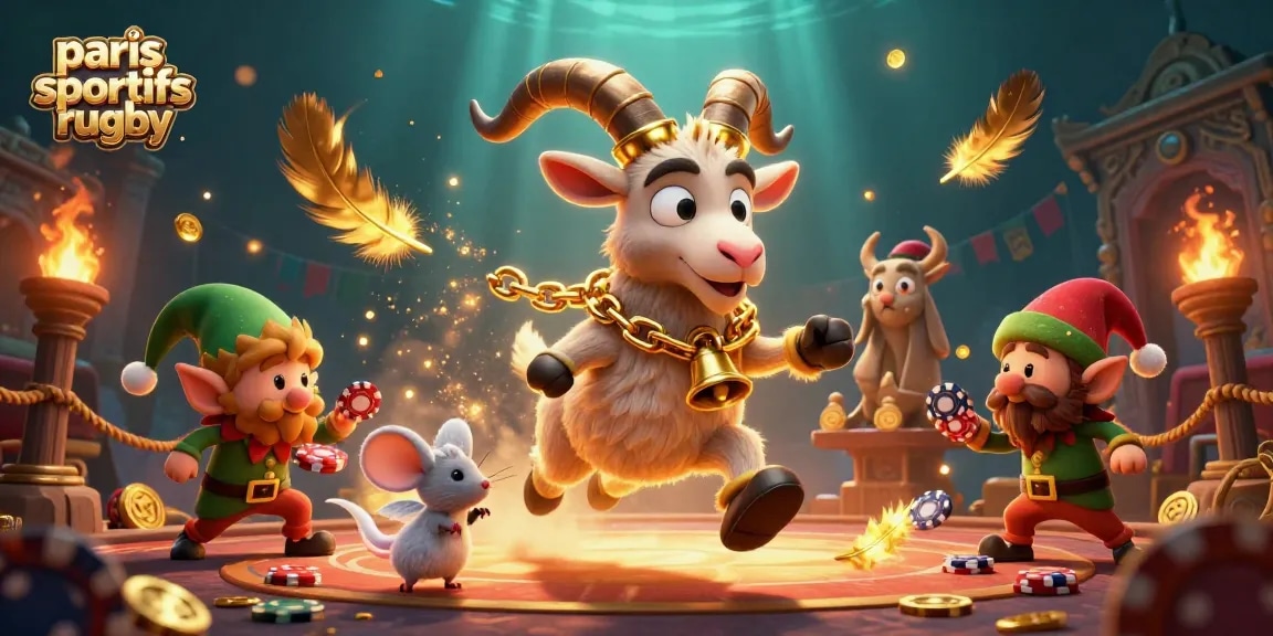 Placez vos paris sportifs rugby dans une scène festive où le Krampus animera l'ordre dans un casino.