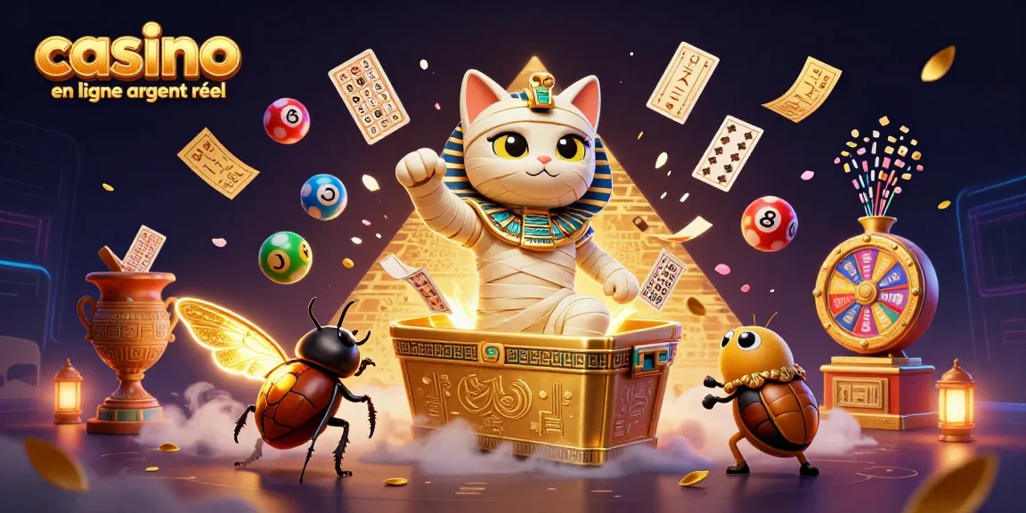 Jouez à casino en ligne argent réel avec des personnages dynamiques et des jeux colorés dans une scène immersive.