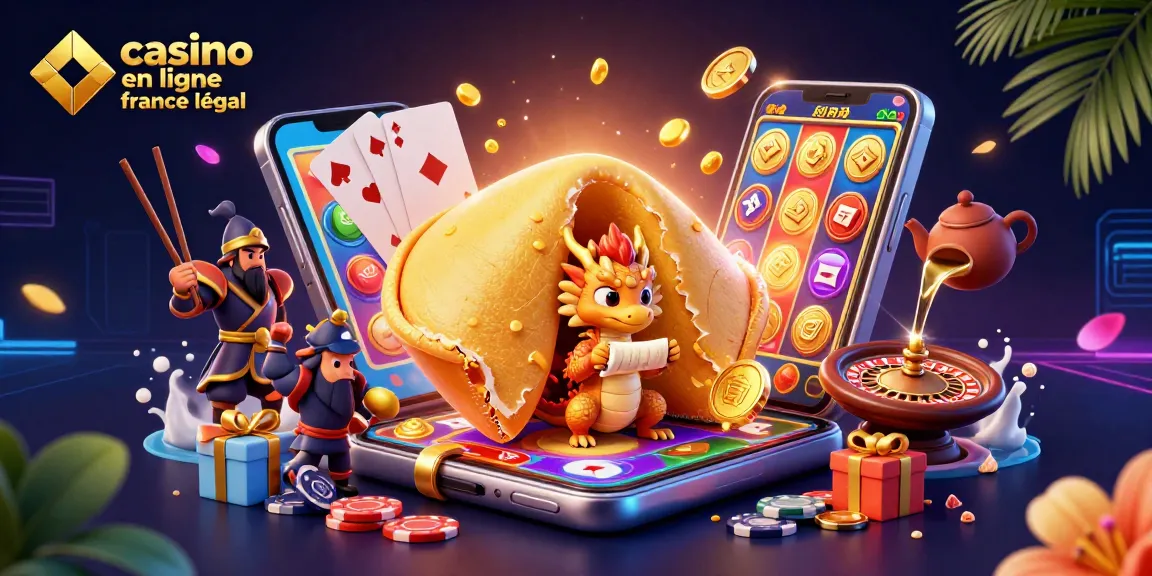 Visualisation d'une illustration de casino en ligne légal en France avec des éléments de jeu captivants.