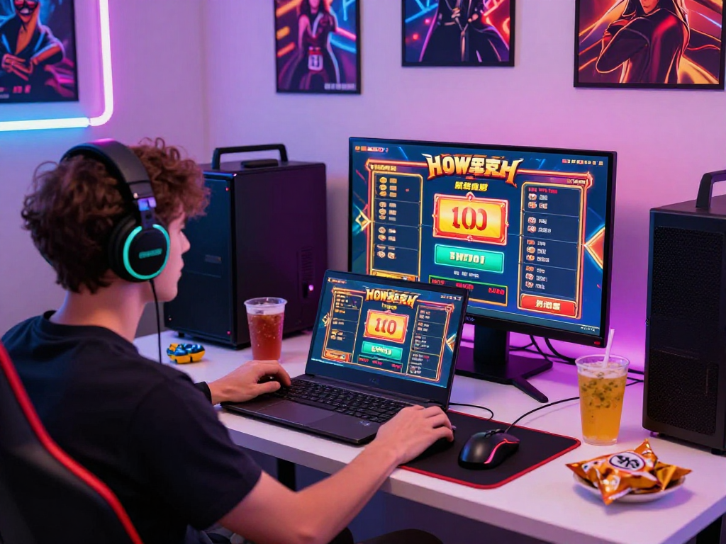 Exciting gaming scene showcasing link slot gameplay with colorful gear and bright atmosphere.