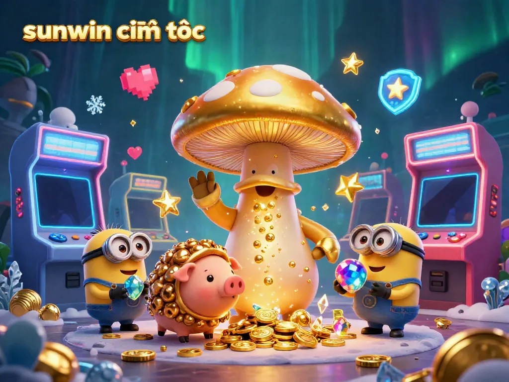 Engage with sunwin chính thức and experience the magic of casino games in a vibrant 3D illustration.