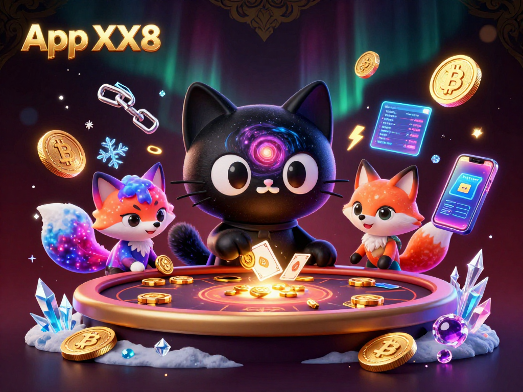 Play exciting games on App XX8, featuring dynamic casino elements and vibrant characters.
