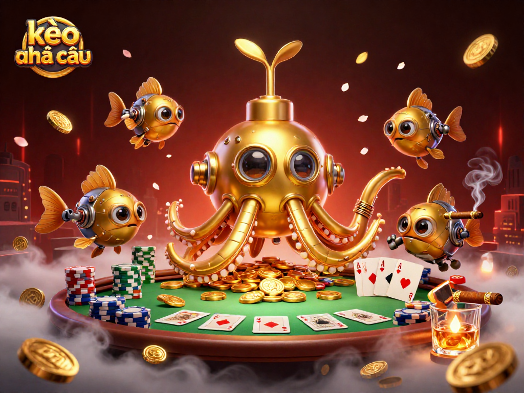 Engage with kèo nhà cái through an artistic portrayal of dynamic gambling elements and rich casino atmosphere.