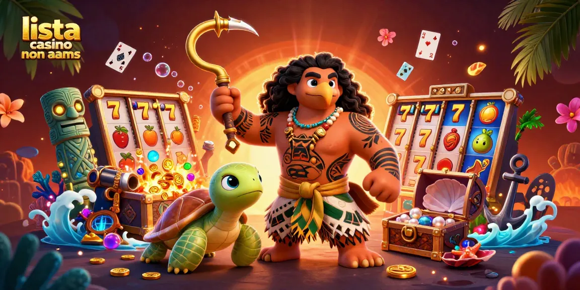 Scopri la lista casino non aams con una scena vibrante e colorata di slot e personaggi giochi d'azzardo