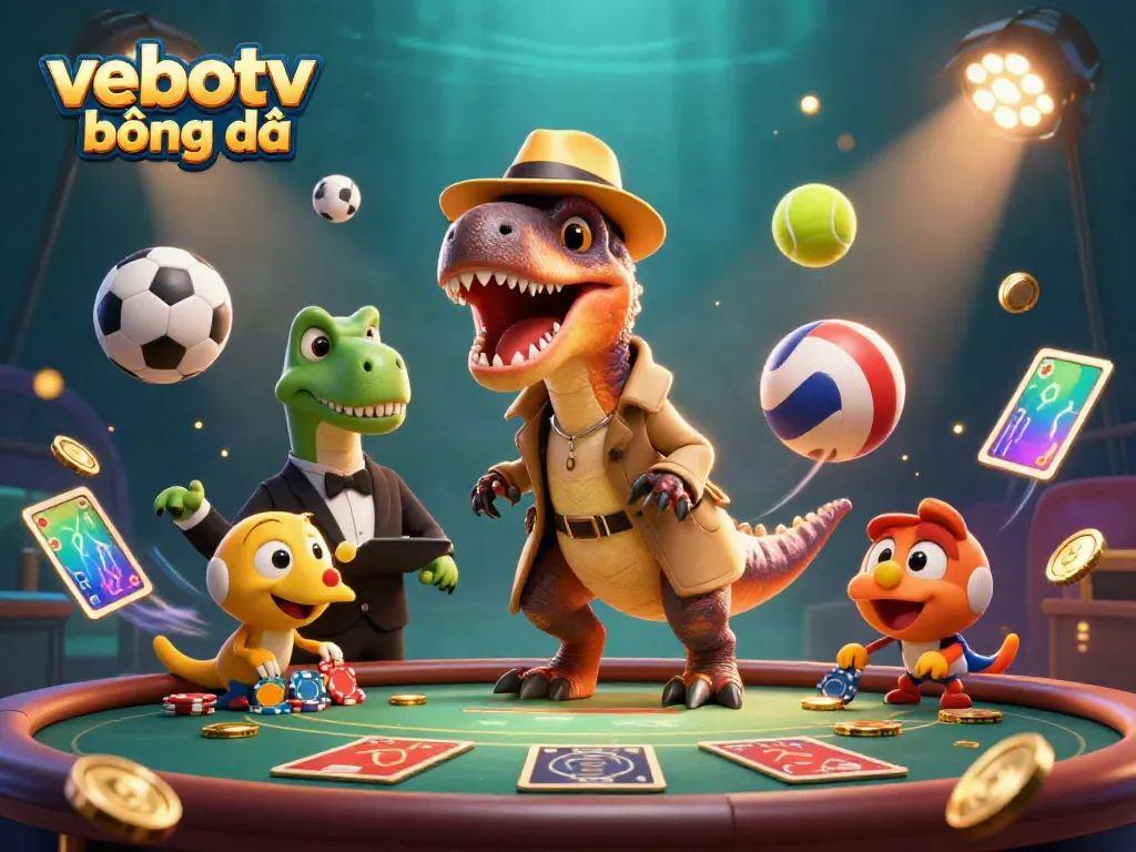 Engage with vebotv bóng đá as a velociraptor card counter blends in at a blackjack table.