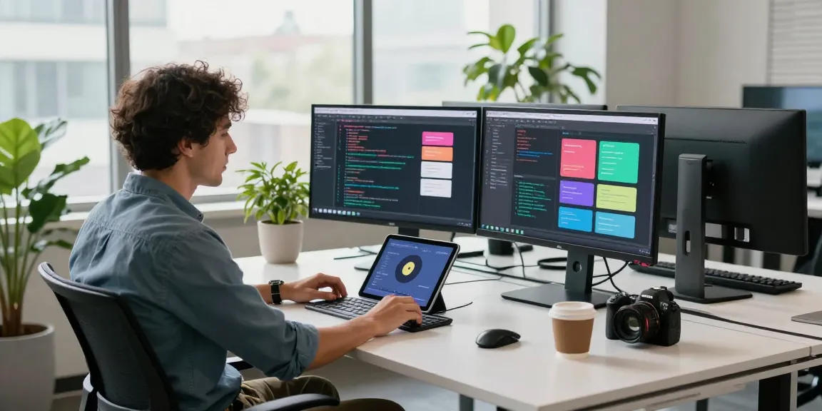 Motchill software developer collaborating in a tech workspace filled with innovation