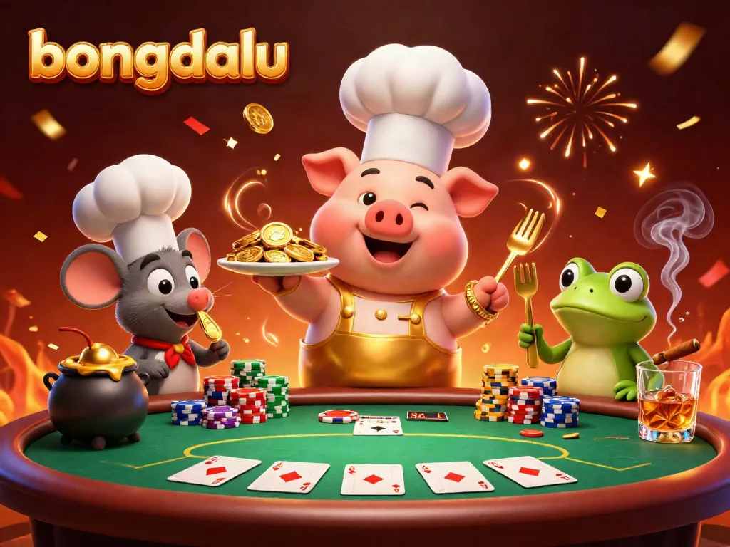 Bongdalu's vibrant sports betting scene featuring unique characters and exciting elements from the gambling universe.
