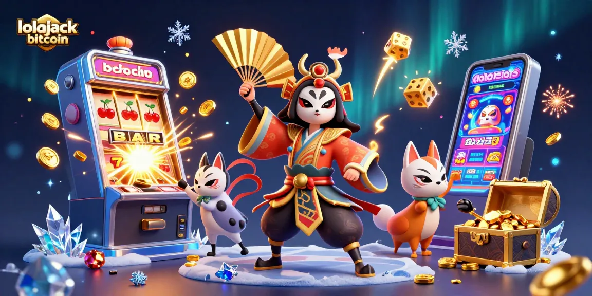 Experience fun with lolajack bitcoin featuring kabuki warriors and jackpot excitement in a vibrant casino scene.