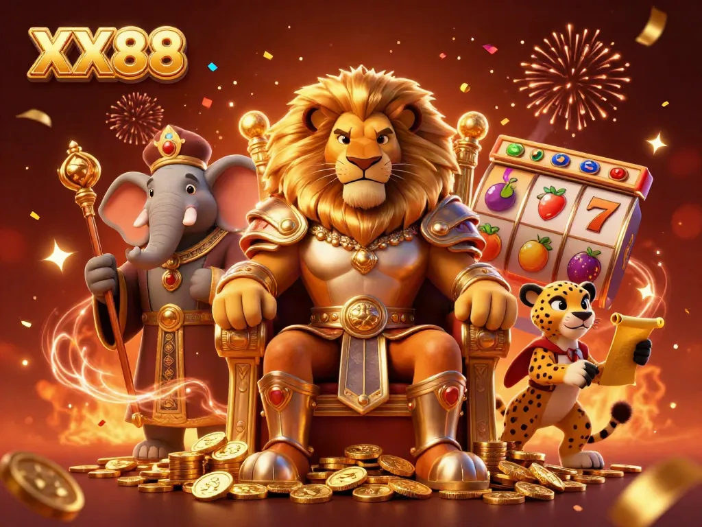 Experience thrilling gameplay at XX88 with a vibrant casino atmosphere and dynamic characters.