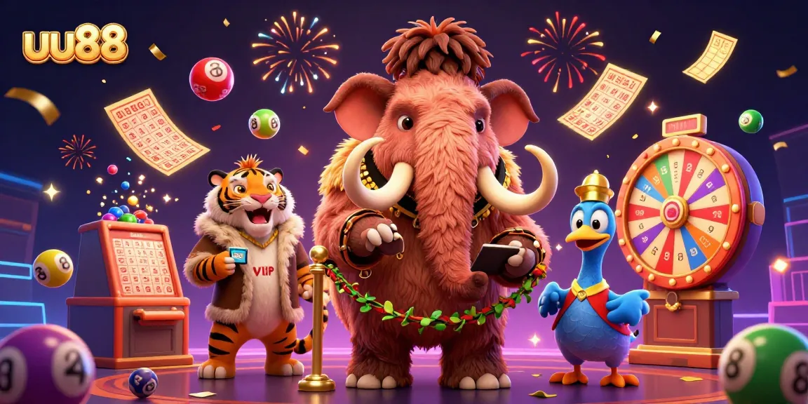 uu88 offers a vibrant casino experience with a woolly mammoth bouncer, tiger VIP, and dodo doorman.