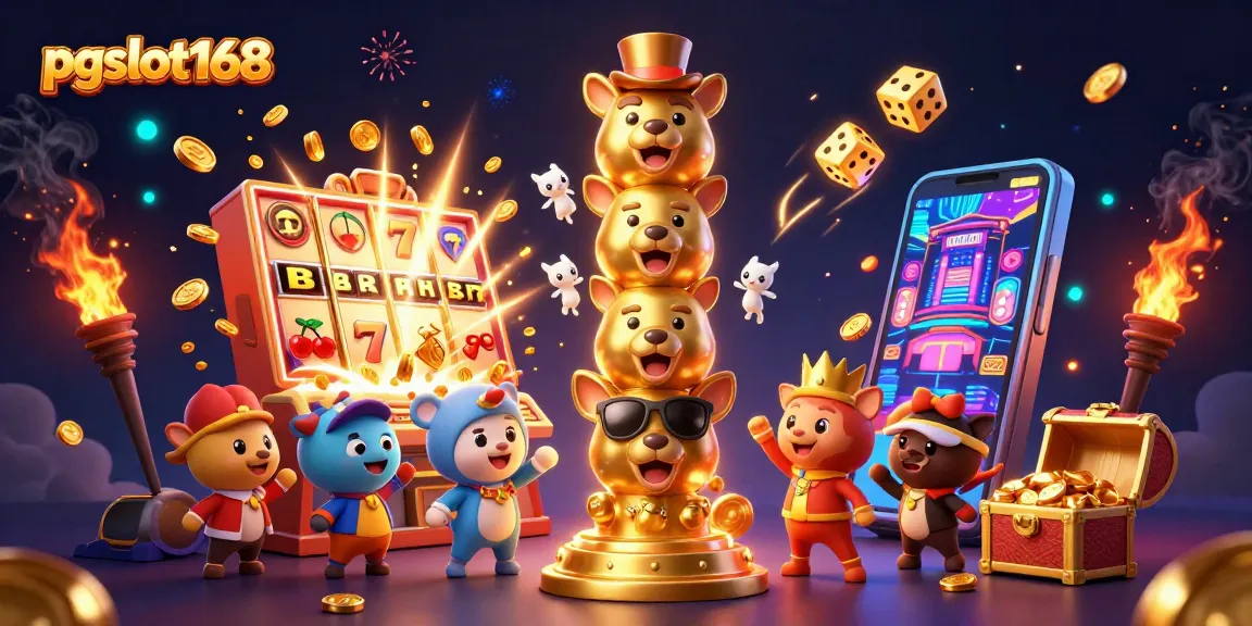 Spin to win with pgslot168 in a dazzling casino scene filled with fortune!